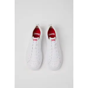 Camper Men’s Runner White Calfskin Leather Sneakers