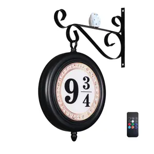 Platform 9¾ Magic Night Light , Remote Control, Wall Hanging Décor for Harry Fans, Perfect Christmas, Halloween, and Birthday Gift