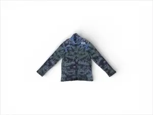 OBJ006 LV Mohair Blend Abstract Pattern Sweater