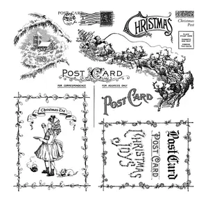 Christmas Post 12x12 IOD Stamp