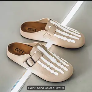 Unisex Skeleton Design Casual Slip-On Clogs