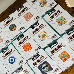 SMUDGEES Reusable Stick-on Screen Cleaner ANIMALS Designs OR CUSTOM Request