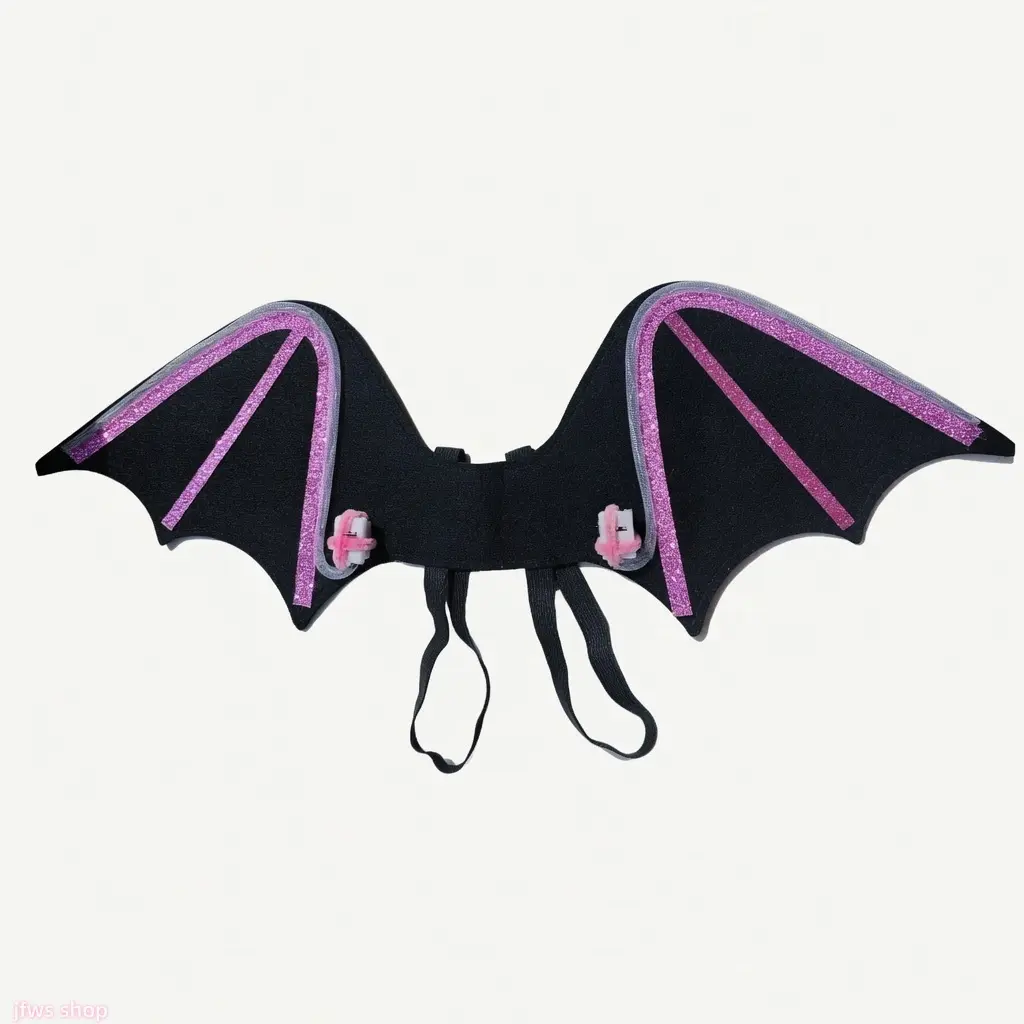 2026 New Light Up Kids Bat Wings Costume for Halloween with LED Glowing Lace Up Backpack Straps Soft Felt Fabric Unisex Child Dress Up Role Play Party Performance Trick or Treat Stage Show Gift US Design homedecor