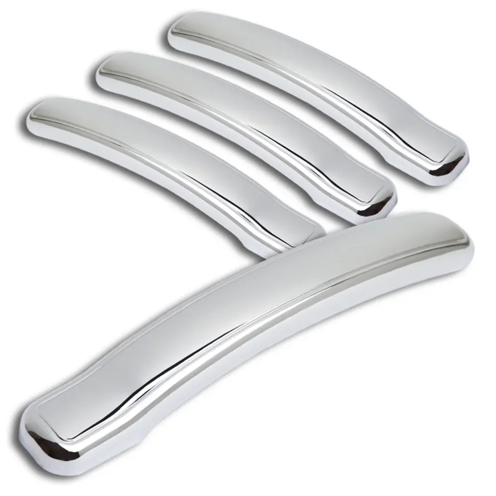 4PCS Chrome Door Handle Covers Caps Trim Compatible with 1999 - 2006 Chevy Silverado 1500/2500/3500/1500 HD/2500 HD / 2000 - 2006 Chevy Tahoe / Suburban 1500/2500 / 2002 - 2006 Chevy Avalanche 1500/2500