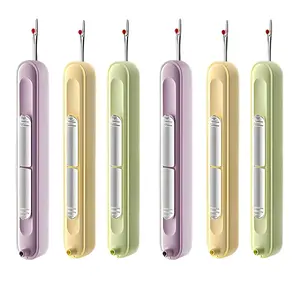 A Set of 6/3 Pcs 2 in 1 Automatic Needle Threaders Seam Ripper,Quilting Supplies Sewing Kit,Quick Sewing Machine Loop Needle Threaders,Tools & Hardware