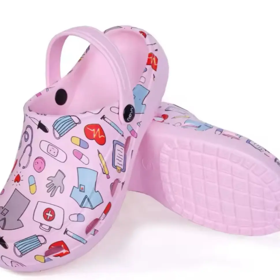 Women’s Clogs with Strap Lightweight Footwear for Nurses, Doctors, and Healthcare Workers Shoe Comfort Girl Sandal Slipper Slide Flipflop Ballroom Tsinelas
