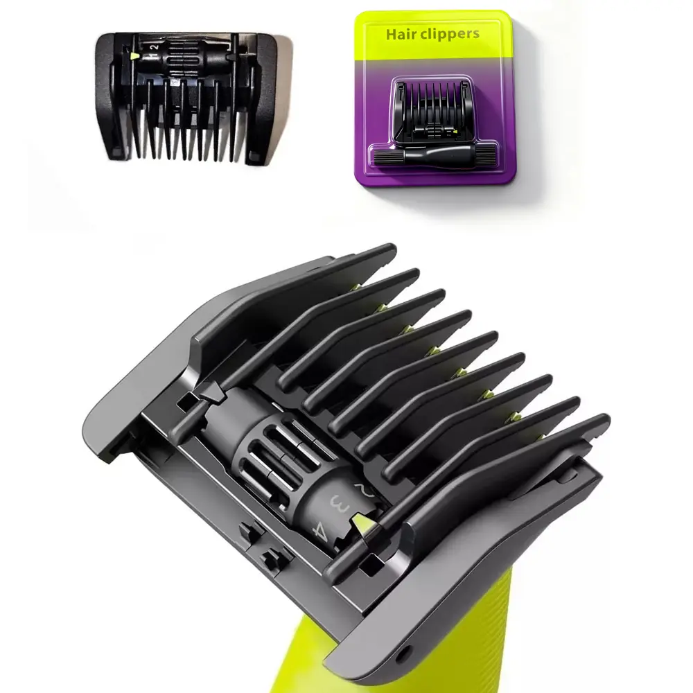 5-in-1 Adjustable Guard Comb for Precise Trimming, 1-5mm Replacement Beard Grooming Accessory for OneBlade, Compatible with QP2520 QP2530 QP2620 QP2630 QP2724 QP2834, Storage, Grooming Routine, Brand New, Easy Handling & Storage, 5-In-1 Adjustable Comb