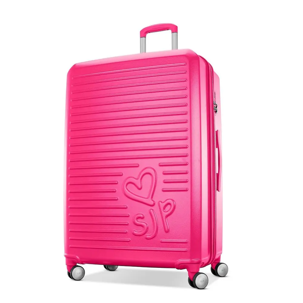 Sarah Jessica Parker Signature Travel Luggage, Checkered Hardside, Expandable, Large Checked Spinner - Candy Color