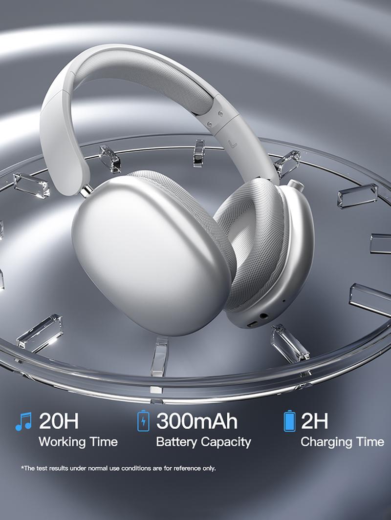 Wireless Bluetooth Headphones, Over-Ear, Hi-Res Audio, 48H Battery Life, Foldable, Mic for iOS/PC headphones Android Memory Headset, Earbud Electronic, Purple