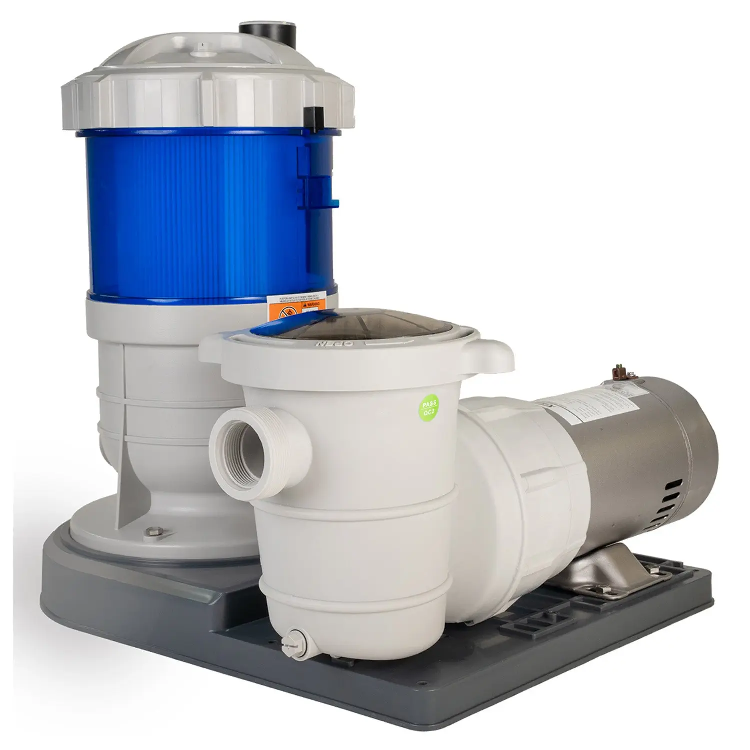 XtremepowerUS Above Ground Pool Pump and Filter System, 25 GPM Cartridge Pool Filter, High Performance Swimming Pool Filtration for Pools Up to 18,000 Gallons   , Above Ground Pool Setup, 0.75Hp Pump