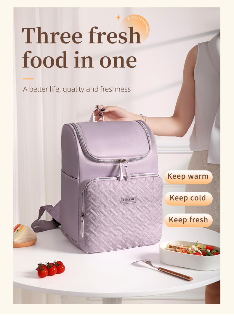 17L Large Capacity Picnic Backpack，Women's Insulated Lunch Backpack，Men's Waterproof Hiking Backpack Cooler Soft Cooler Bag for Picnic Camping