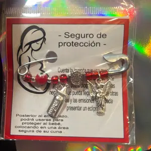 Angel guardian. Evil Eye Jewelry for Women - Red Protection Pin - Unique Gift Idea for Babies, Infants and Toddlers - Evil Eye Pin, Red String, Amulet for Good Luck and Energy Fits Stroller and Blanket.