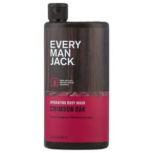 Every Man Jack Hydrating Body Wash, Crimson Oak, 16.9 fl oz (500 ml)