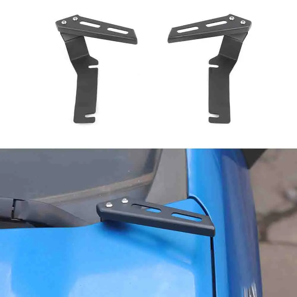 Iron Hood Ditch Mounting Brackets Holder Set (5-Item), Auto Exterior Accessories for 2022+ Chevy Silverado Side LED Light Pods, Car Decoration, Perfect Fit, 1-Year Warranty, 24x12x7 cm, As the Picture Shows