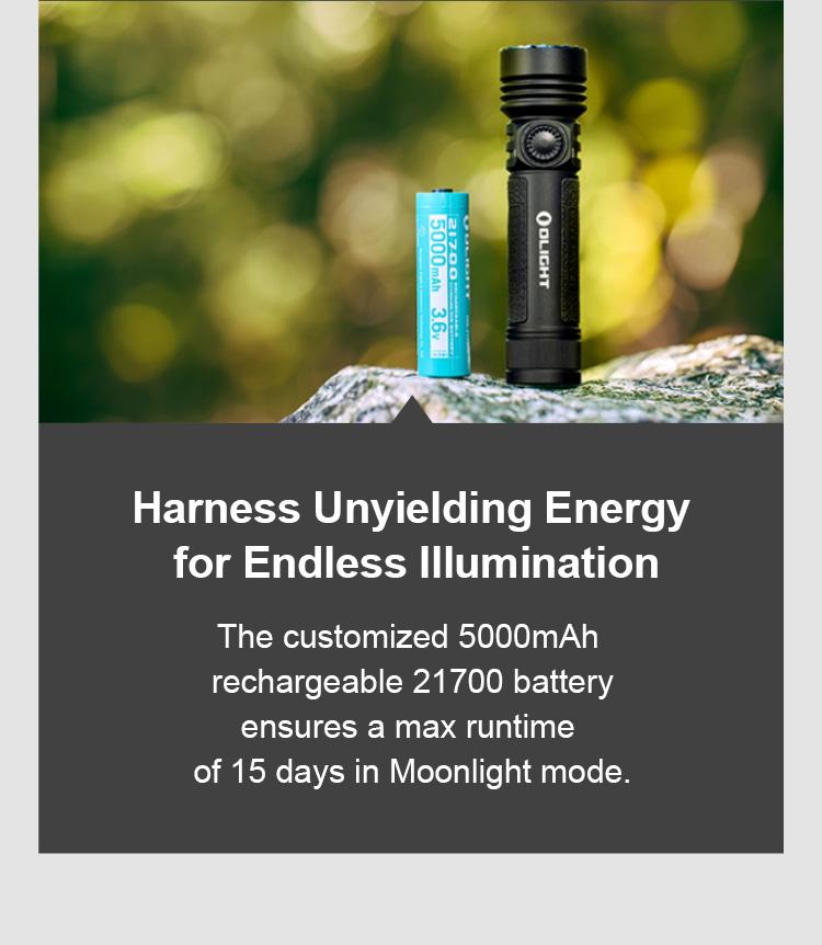 OLIGHT Seeker 4 Pro High Power Rechargeable Flashlights, 4600 Lumens with USB C Holster, Waterproof Flashlight for Emergencies, Camping, Searching