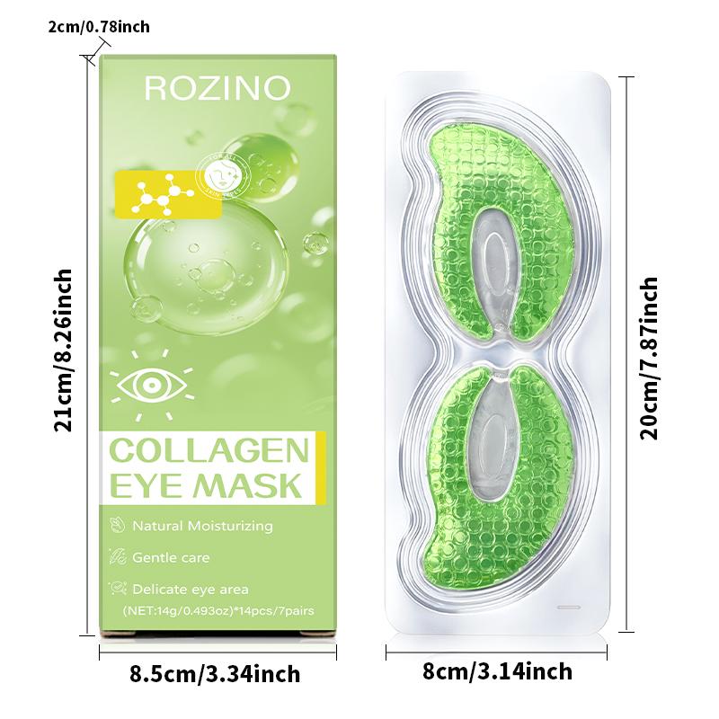 ROZINO Collagen Eye Mask for Moisturizing Fine Lines Dark Circles & Puffy Eyes Under Eye Patches Natural Formula