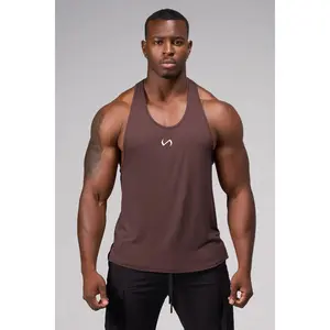 Elevate Bamboo Stringer Sleeveless Gym Tops Fitness Workout Vest