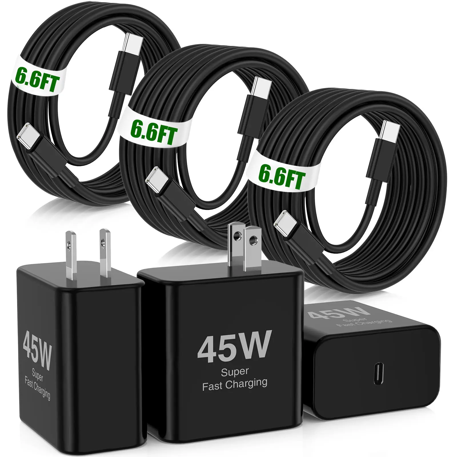 45W Super Fast Charger Type C, USB C Android Phone Charger Fast Charging Cord with 6ft Cable Compatible with Samsung Galaxy S25 Ultra/S25/S24/S23 Ultra/S22 Ultra/S20 Ultra/Note 10 Plus/Galaxy Tab S8 Usb C Adapter Type C Portable
