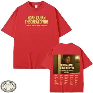 Noah Kahan The Great Divide Tour 2026 T Shirt Indie Folk Concert Graphic Tee Unisex Cotton Music Fan Gift Vintage Style Tour Merch