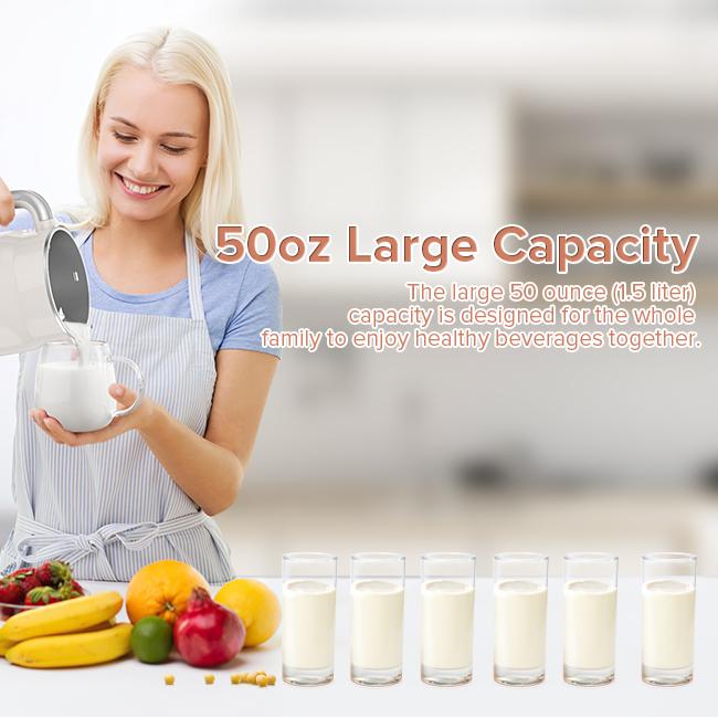 Czlife N7/N5 Nut Milk Maker Machine, 10 in 1 Automatic Soy Milk Maker Machine for Homemade Oat Milk, Nutmilk, Juice, Milkshake, Baby Food, Grains, Almonds Milk Maker with Self Clean / Delay Start / Keep Warm Czlife N7/N5 Nut Milk Maker Machine, 10 in 1 Automatic Soy Milk Maker Machine for Homemade Oat Milk, Nutmilk, Juice, Milkshake, Baby Food, Grains, Almonds Milk Maker with Self Clean / Delay Start / Keep Warm