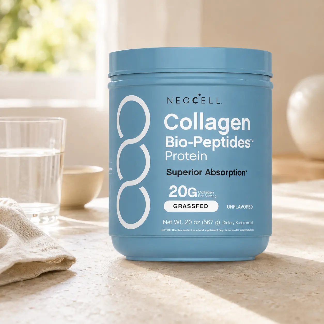 Neocell Multi Collagen Bio-Peptides Protein Capsules, 6000mg 10-in-1 Supplement for Skin, Hair, Nail & Joint Health