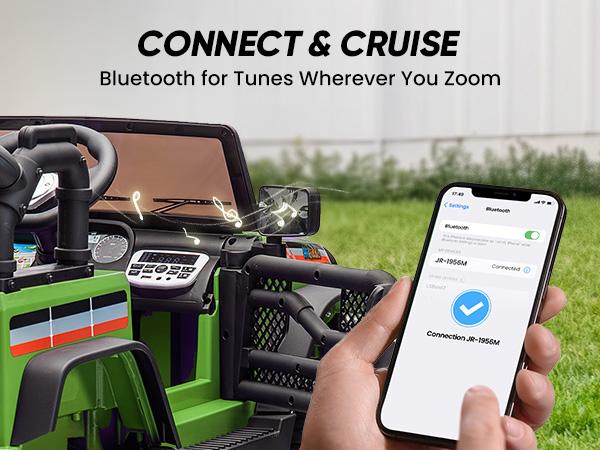 12V 4WD/2WD Kids Ride on Truck Car Electric Jeep with Remote Control & Lights for Boys Girls