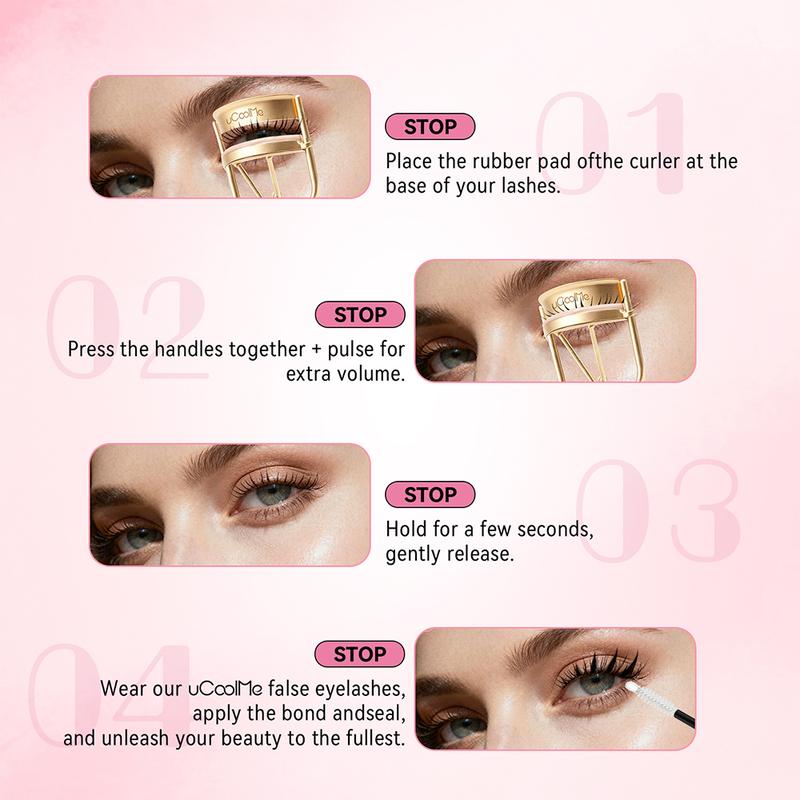 uCoolMe Silkaura Lash Curler Pro Silky Smooth Comfort Perfect Eye Contour Fit Lasting Natural Curl Luxury Metallic Design TikTokShopBlackFriday