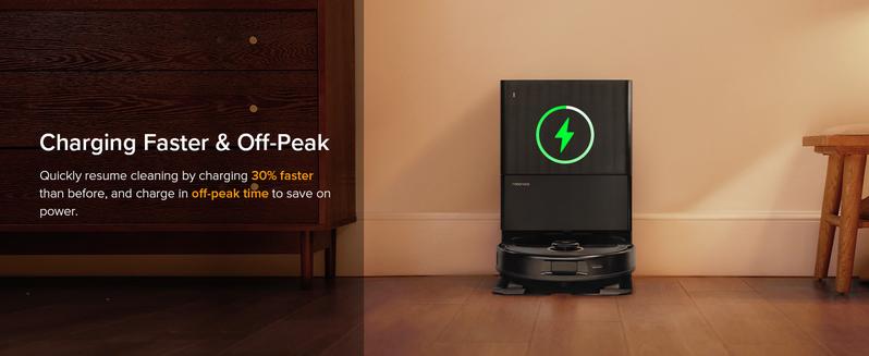 Roborock Qrevo series Robot Vacuum and Mop, 12,000Pa (Qrevo S5V), Mop Washing & Self-Cleaning, FlexiArm Edge Mopping, Warm Air Drying, Self-Emptying, Black #NewYearNewMe #ces