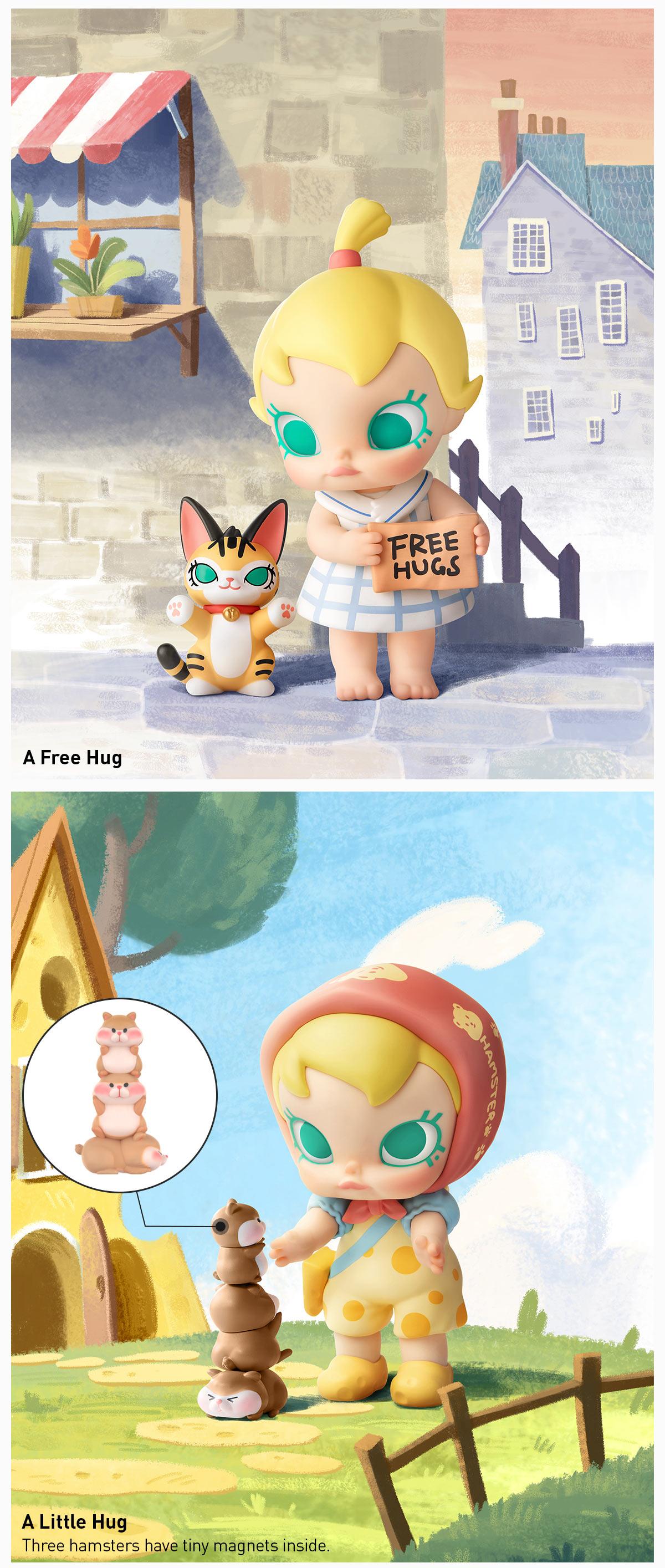 POP MART Baby Molly My Huggable Discovery Series Figures, Surprise Gift