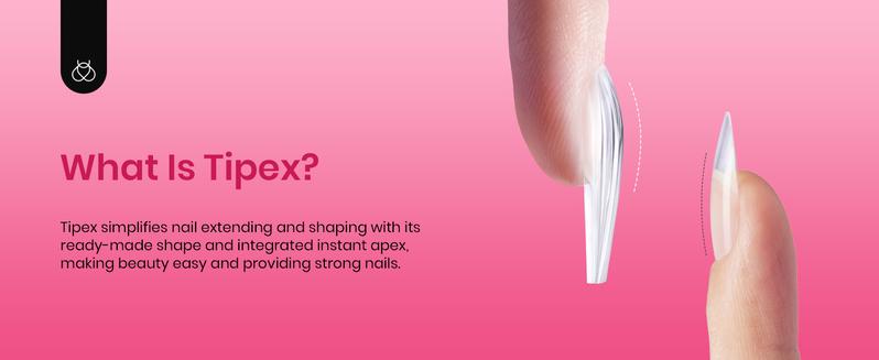 Beetles Tipex Instant Apex Nail Extension Tips Kit Almond/Coffin/Square/Oval/Stiletto/Squaoval Shape Thick Acrylic Nail Flat Nails Manicure Gel press ons Nail Art DIY Nails Art  Nail Glue Easter Nail Designs SpringVacation Nails newyearnewme valentinesday