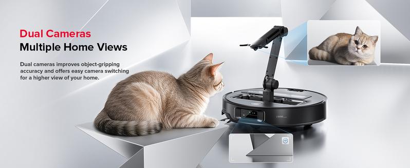 Roborock Saros Z70 Robot Vacuum and Mop, OmniGrip Arm, AI-Powered, 22,000Pa Suction, 3.14’’ Ultra Slim, FlexiArm Riser Technology, AdaptiLift Chassis, Obstacle Avoidance, Auto Mop Washing & Drying
