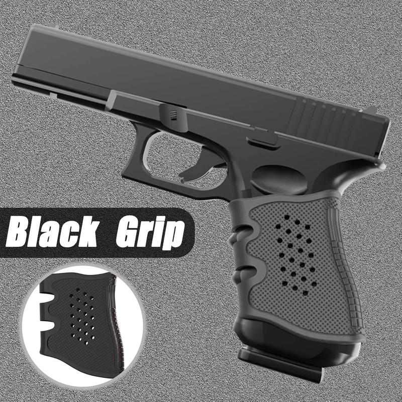4Pack Glock Grip Pistol Holster Rubber Grip Glove Sleeve Anti-Slip for Glock 17, 19, 19x, 20, 21, 22, 23, 25, 31, 32, 34, 35, 37, 38, 41, 43x, 44, 45, 48 Pistols Accessories