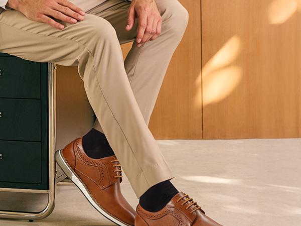 Bruno Marc [Xander] Men's Polished Plain Toe Oxford-Inspired Sneakers Walking Shoes Footwear