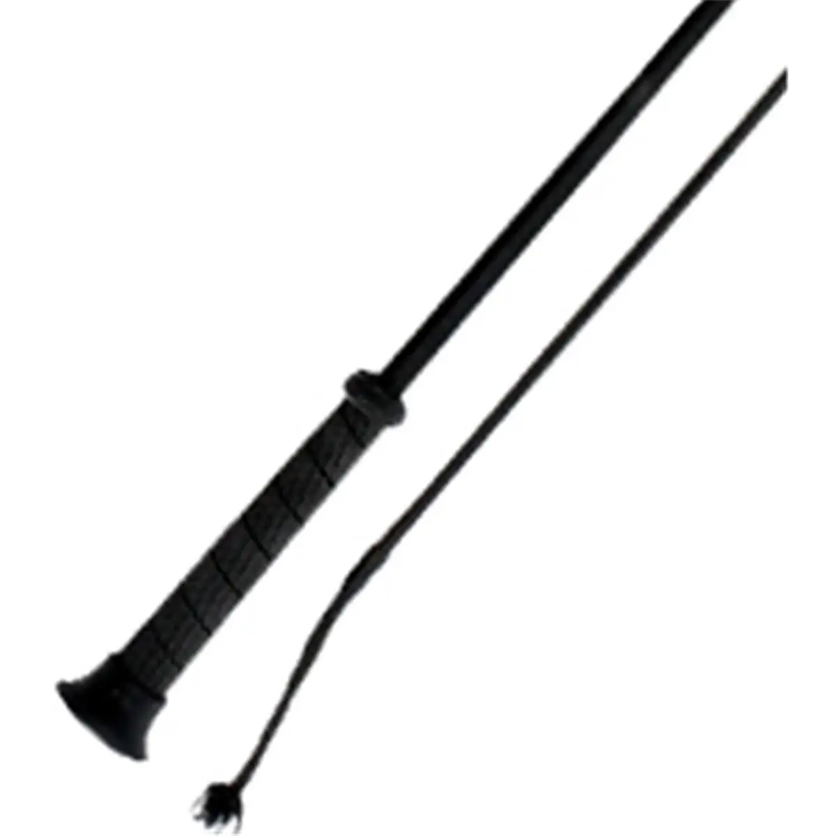 212 MAIN 39 in. Dressage Whip - Nylon-Wrapped Fiberglass Shaft, Non-Slip Ergonomic Rubber Grip, Mushroom Cap Tip, Less Hand Fatigue, Steadier Whip Swing, for Outdoor Equestrian Training, Black