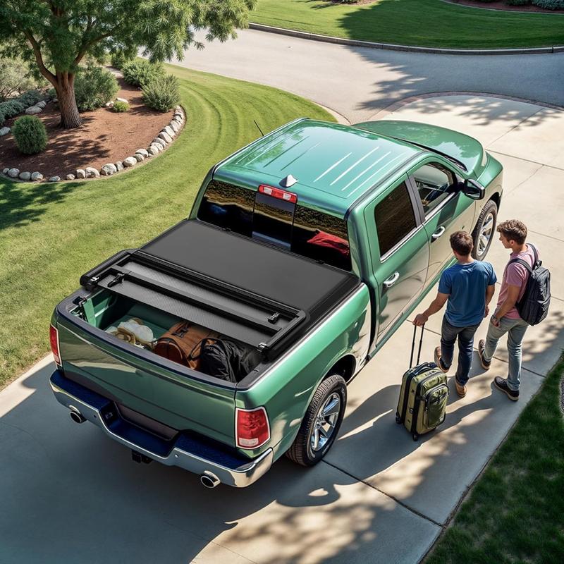 [Fit 2014-2018 Chevrolet Silverado GMC Sierra 1500] 5.8 Ft Bed, Soft Tri-Fold Truck Bed Cover