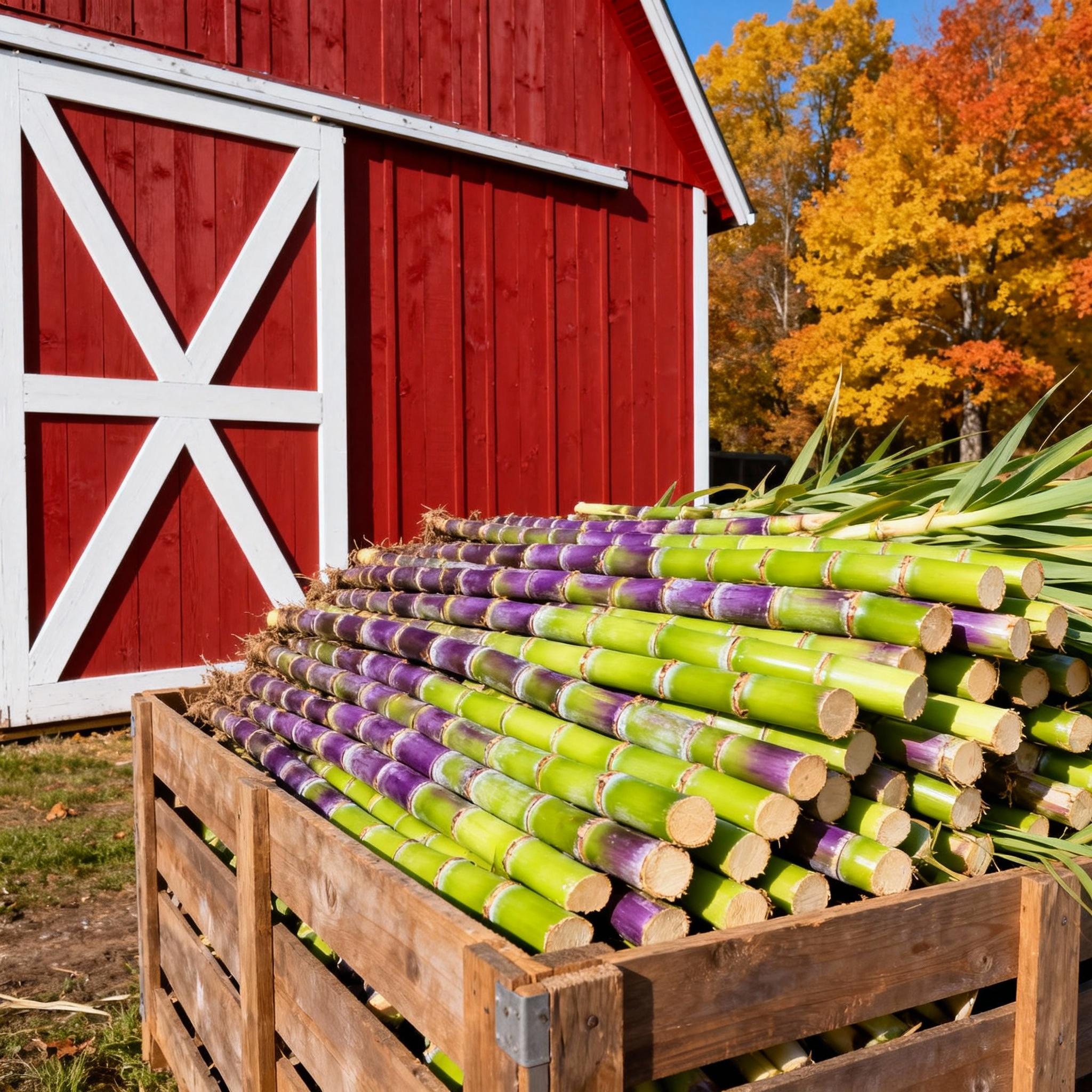 Sugarcane Seeds -Fresh Sweet with Mellow Aftertaste ! High-Yield- Easy to Survive & Grow, Perfect for Home Fruit Planting