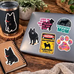 Schipperke Sticker Pack (6 Premium Vinyl Stickers)