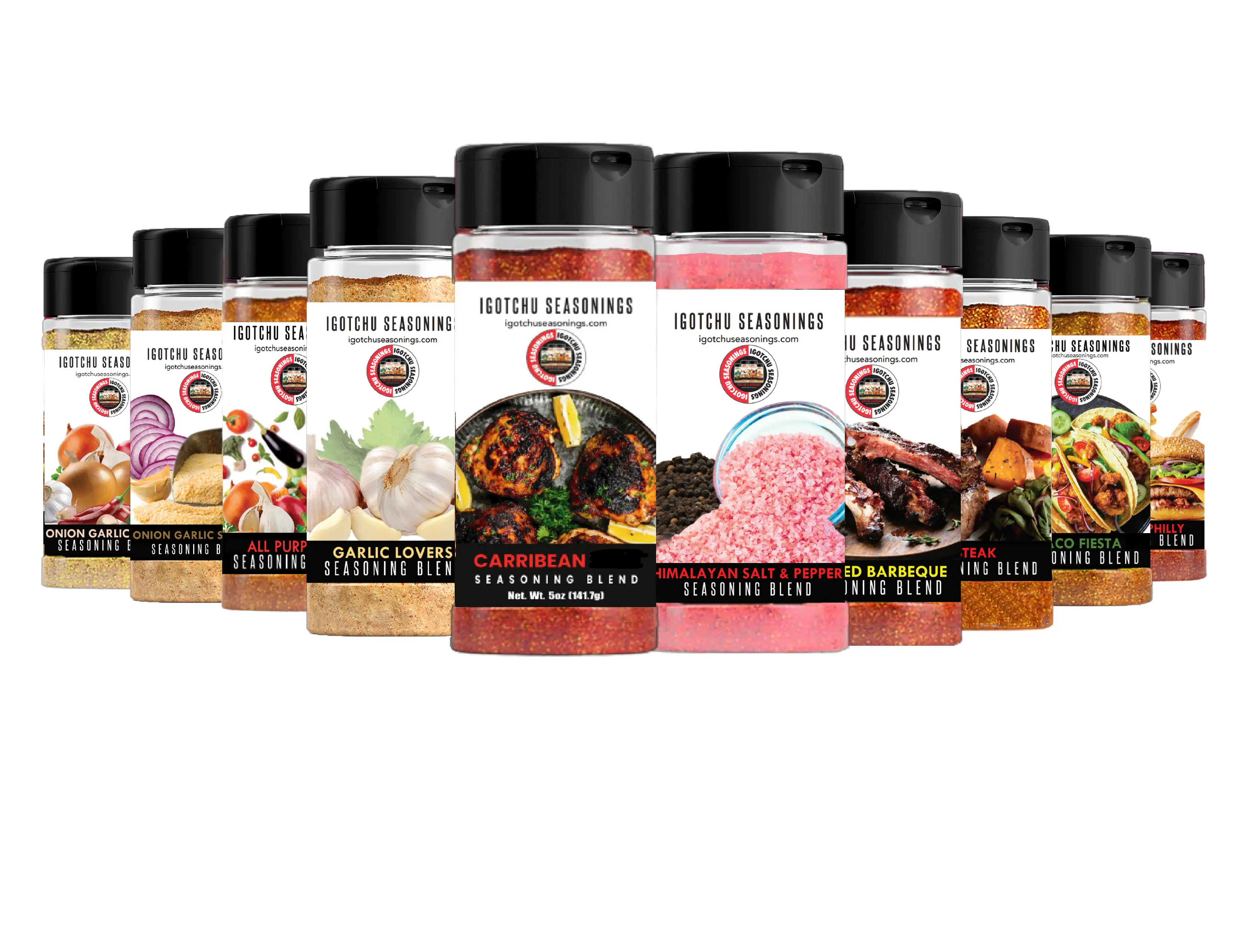 Summertime Delight Bundle, Igotchu Seasonings—Flavorful Spice Blend Bundle Garlic Onion Lemon Seafood Burger