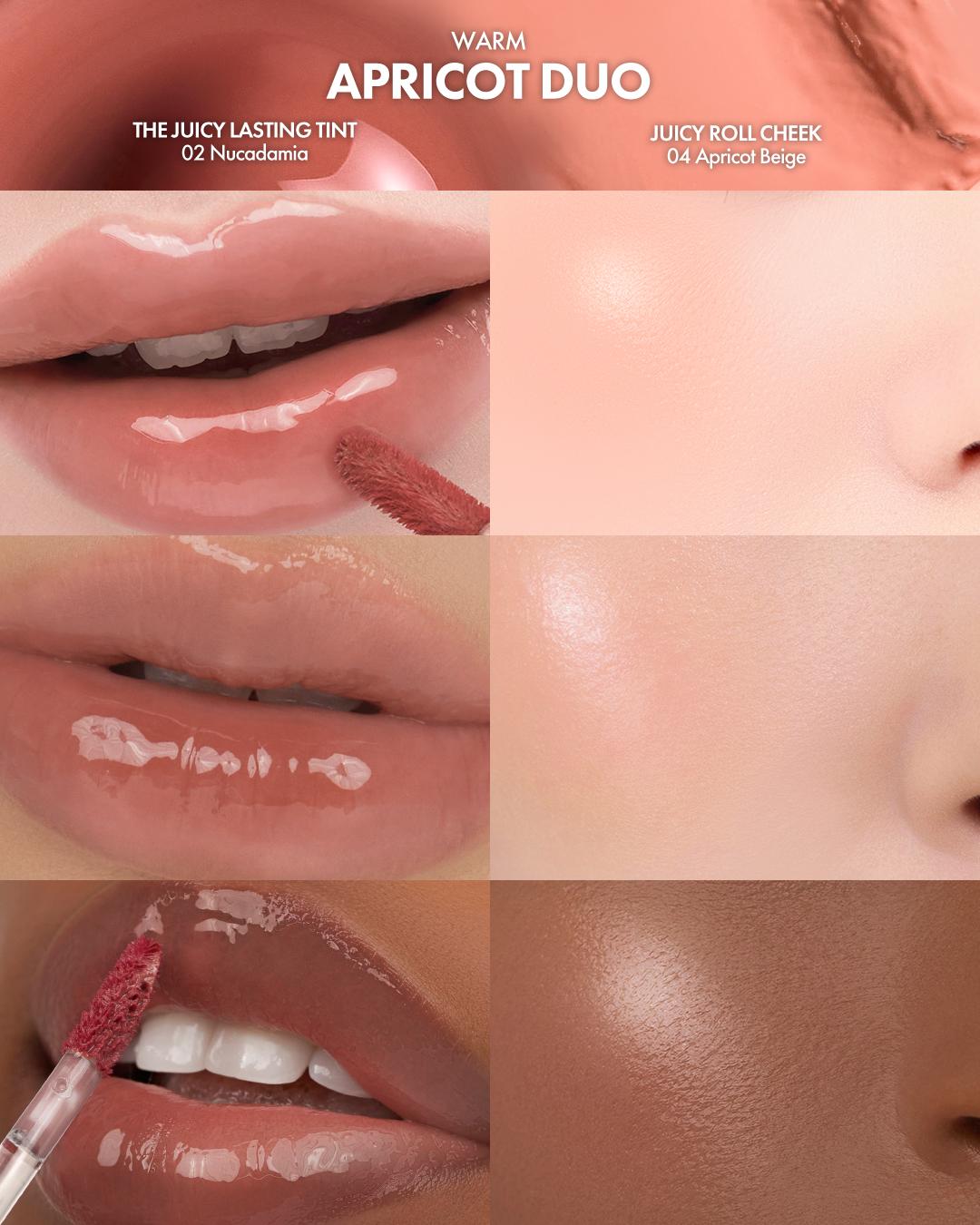 [rom&nd Official Shop] Glass Skin Blush & Lip Duo