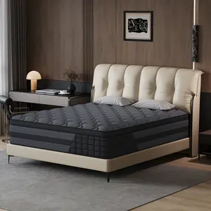 【sleep】12 Inch Twin, Full, Queen, King Mattress Memory Foam And Spring, Hybrid MattressMedium Firmness, Lumbar Support, For Home Rooms Hotels, Boxed Halloween ChristmasGift Furniture Ergonomic Interior Modern queen size mattress