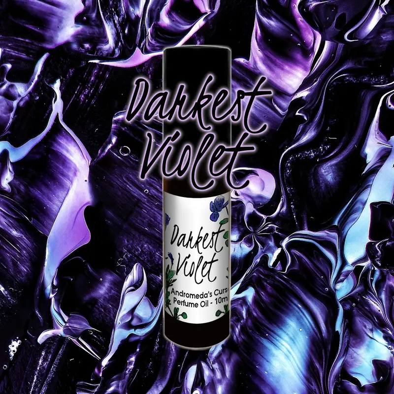 Darkest Violet - Violets, Blackberry Wine, Incense - Rollerball Perfume Oil