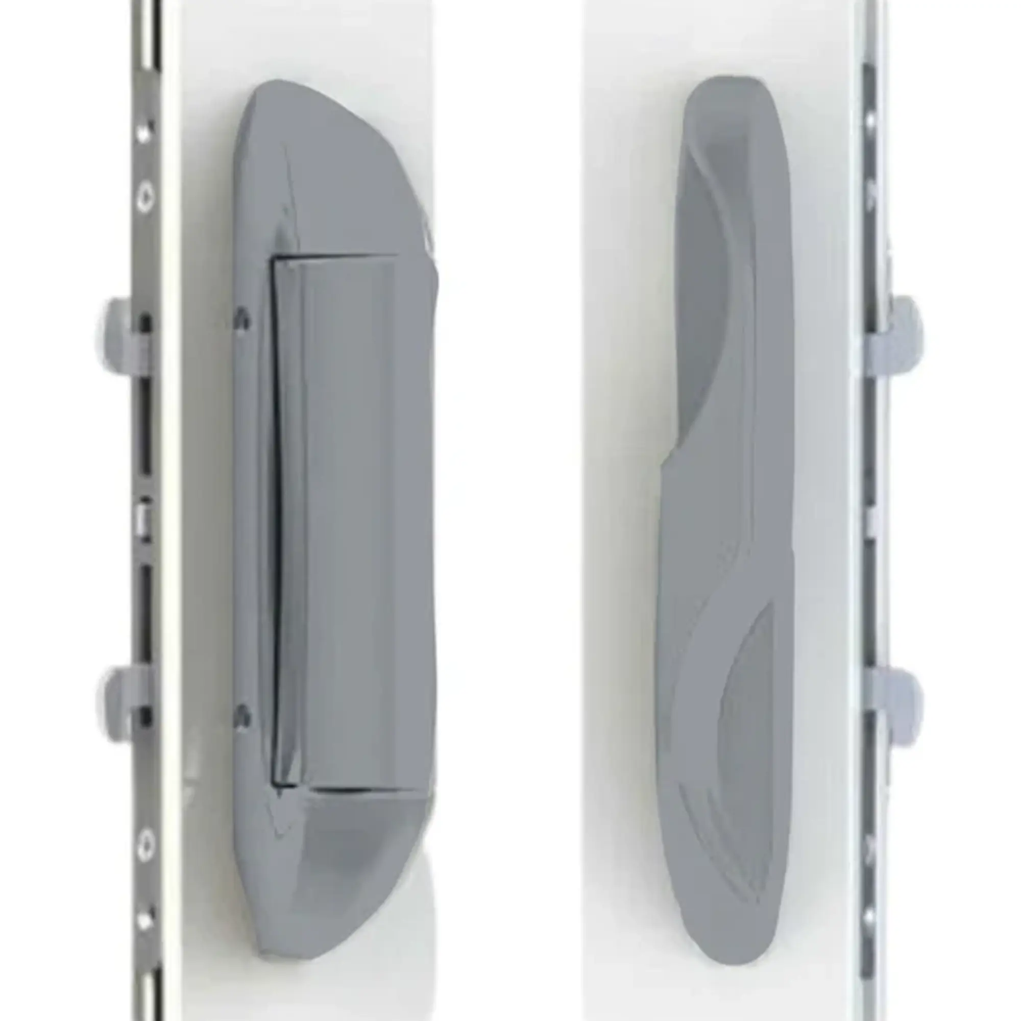 (DH-595-SILVER) Interlock Intuition Sliding Door Handle Kit, SILVER