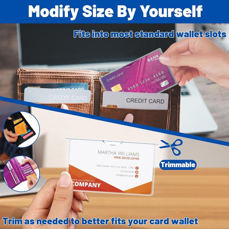 New Medicare Card Holder Protector Sleeves, Social Security Card Protector, 24 Mil Clear PVC Water Resistant Plastic Sleeves for New Medicare/Social Security/Business/ID/Credit Cards,CHRISTMAS GIFTS
