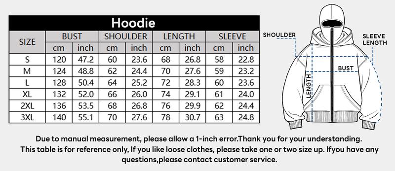 Men's Balaclava Hoodie Jacket Zip Up Fashion Double Layer Hip Hop Outerwear Y2K Clothing for Men and Women 100% Polyester Fiber Long Sleeve Medium Length Casual Daily Wear