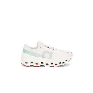 On Cloudmonster 1 Sneaker in Ivory & Creek On Cloudmonster 1 Sneaker in Ivory & Creek