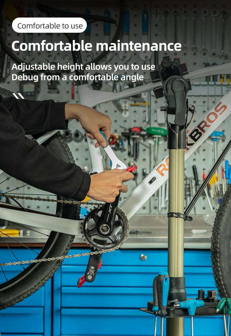 ROCKBROS Bike Repair Stand Max 65 lbs Home Bike Bicycle Stand for Mechanic Maintenance Rack Road Mountain Bikes Repair Stand