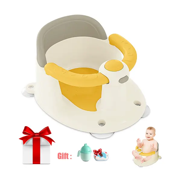 Infant Bath Seat for 6-9 Months Sitting-Up Babies, Compact Open Design, Non-Slip Polypropylene Construction, Easy Access, Versatile and Safe Bath Seats for Babies Sitting Up
