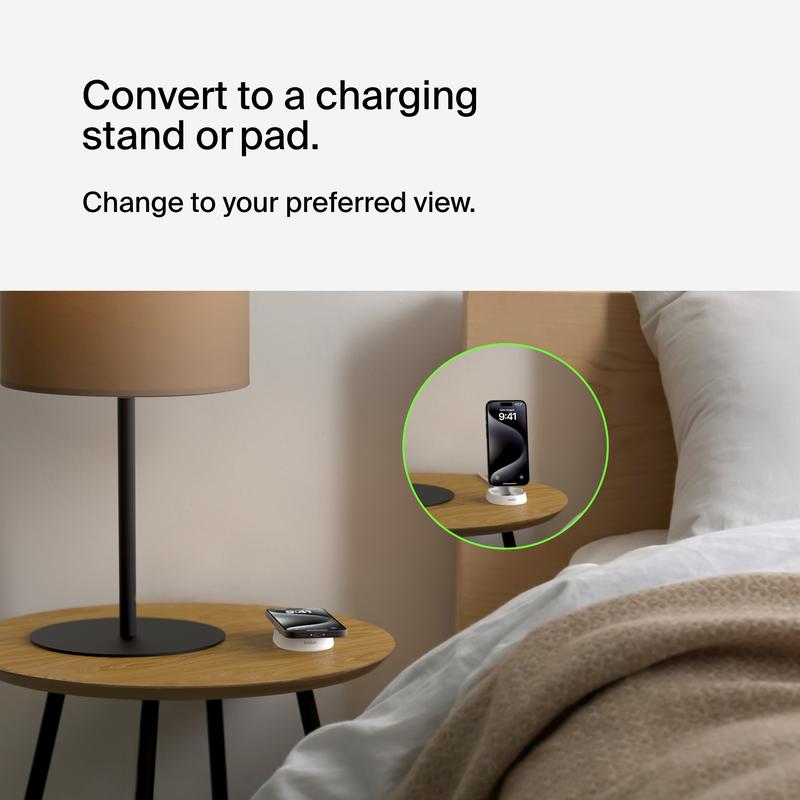 Belkin BoostCharge Pro Convertible Magnetic Wireless Charging Stand with Qi2 15W