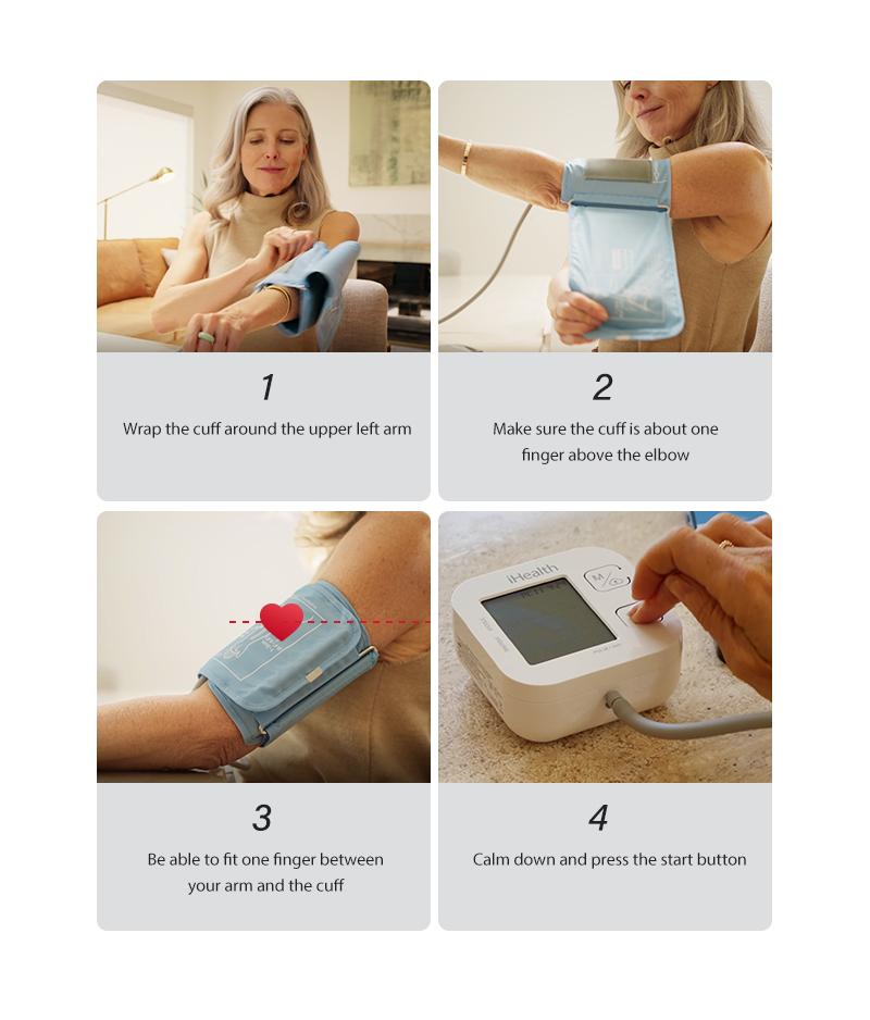 iHealth Track Smart Upper Arm Blood Pressure Monitor with Wide Range Cuff That fits Standard to Large Adult Arms, Bluetooth Compatible for iOS & Android Devices