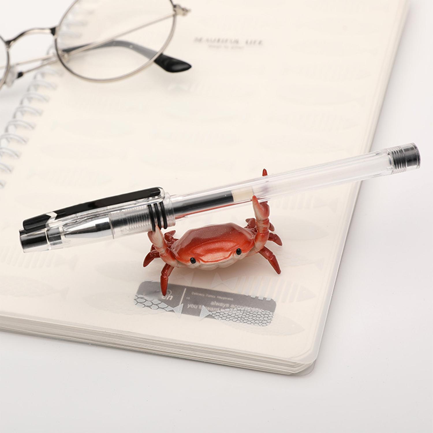 1 PCS Crab Shaped Pen Holder,Decorative Stand for Organizing Pens, Unique Crab-Shaped Desk Accessory for Creative Workspace, Ideal Gift for Office and Home, Pencil Holder,Desk Accessories, Summer Gifts,Room Decoration, Birthday Gift